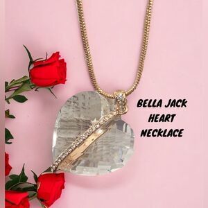 BELLA JACK CRYSTAL HEART ADJUSTABLE NECKLACE